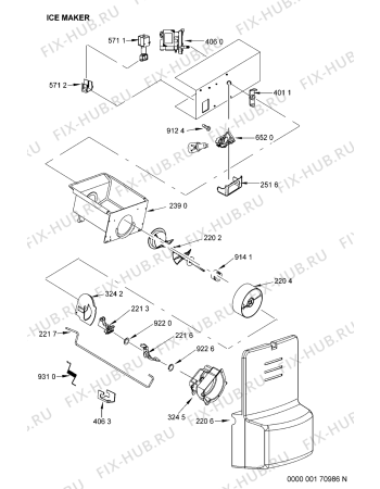 Схема №6 MSZ 803 DF 48863 с изображением Дверца для холодильной камеры Whirlpool 481241610512