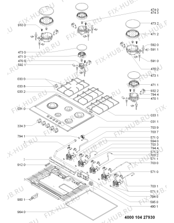 Схема №2 AKR 315/IX/01 с изображением Затычка для плиты (духовки) Whirlpool 481010400167