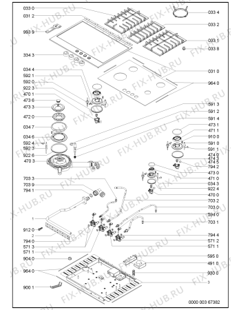 Схема №1 KHGH7510I (F091736) с изображением Всякое для духового шкафа Indesit C00351180