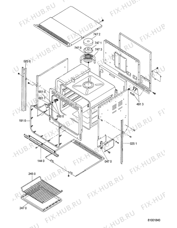Схема №4 AKP 927 WH с изображением Панель для духового шкафа Whirlpool 481246468009