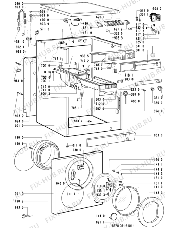 Схема №2 AWM 051/3/WS-NORDIC с изображением Вставка для стиральной машины Whirlpool 481245219652