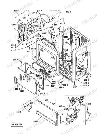 Схема №4 AWZ 481 G с изображением Гидрошланг для сушильной машины Whirlpool 481953028973