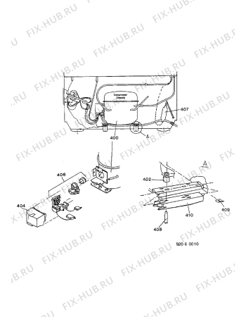 Взрыв-схема холодильника Electrolux EC3206N - Схема узла Cooling system 017