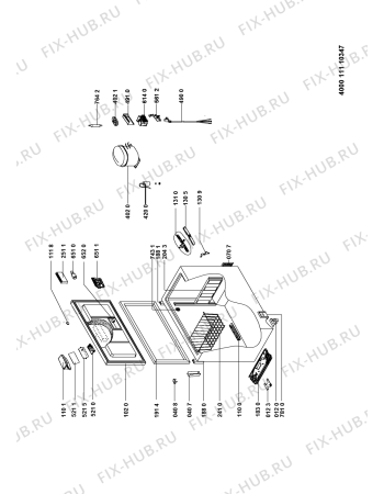 Схема №1 CEI310 с изображением Дверка для холодильной камеры Whirlpool 481010838588