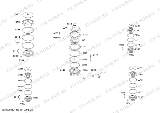 Схема №3 PGV875K01N с изображением Форсунки для жидкого газа для плиты (духовки) Bosch 00607261