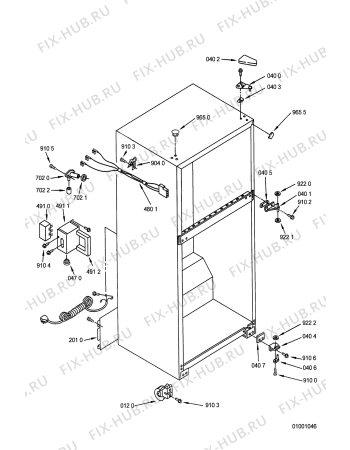 Схема №3 ARG 468/G/1 с изображением Шланг для холодильника Whirlpool 481952928182