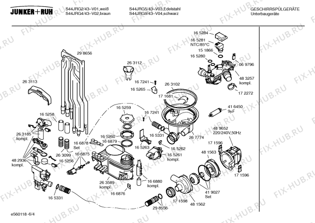 Схема №5 S44JRD5 с изображением Вкладыш в панель для посудомоечной машины Bosch 00361942