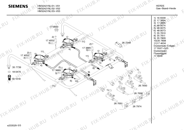 Схема №4 HM32421NL с изображением Инструкция по эксплуатации для духового шкафа Siemens 00527679