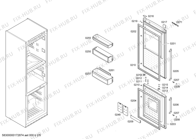 Схема №4 KGF39PI30 с изображением Панель управления для холодильника Bosch 11003709