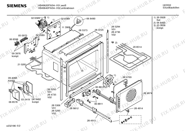 Схема №4 HB49621EU с изображением Панель управления для плиты (духовки) Siemens 00297120