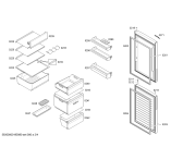 Схема №3 KGN34VW30 с изображением Дверь морозильной камеры для холодильной камеры Bosch 00712775