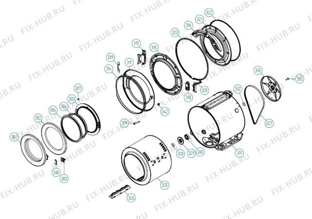 Схема №3 PREMIUM EDITION 1600 AT   -White (340457, WM70.2) с изображением Проводка для стиралки Gorenje 193193