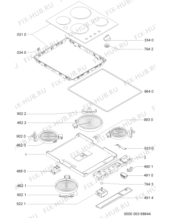 Схема №1 AKM901NE03 (F091865) с изображением Инструкция по эксплуатации для плиты (духовки) Indesit C00362959