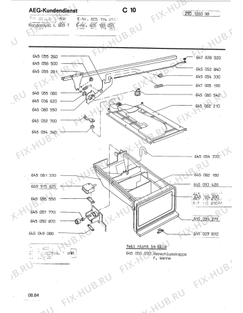 Взрыв-схема посудомоечной машины Rondo (N Rn) RONDOROYAL L 809 T - Схема узла Section6