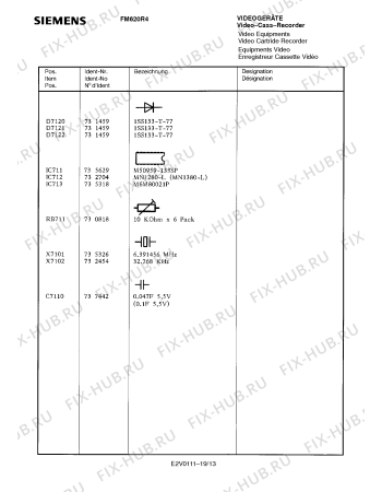 Схема №12 FM620R4 с изображением Пульт дистанционного управления для жк-телевизора Siemens 00756130