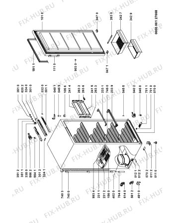 Схема №1 GKC 3401 с изображением Рукоятка для холодильника Whirlpool 481246268889