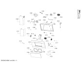 Схема №1 3BC8890B с изображением Крышка для электровытяжки Bosch 00628452