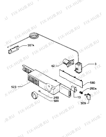 Взрыв-схема холодильника Zanussi ZF20/5D - Схема узла Electrical equipment