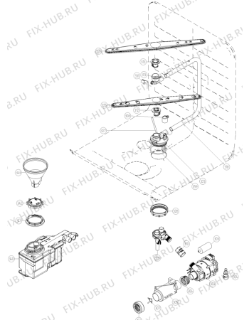 Взрыв-схема посудомоечной машины Asko D5434FSW (369473) - Схема узла 03
