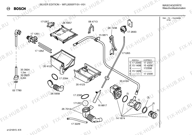 Схема №3 WFL205SFF SILVER EDITION с изображением Панель управления для стиральной машины Bosch 00359913