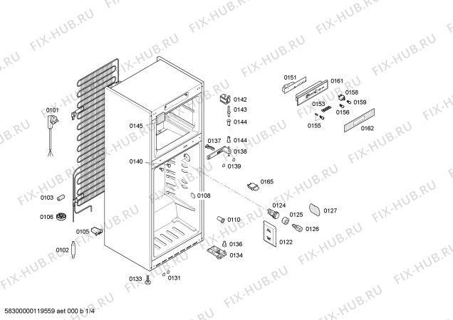 Схема №3 KDN32V03 с изображением Дверь для холодильной камеры Bosch 00244389