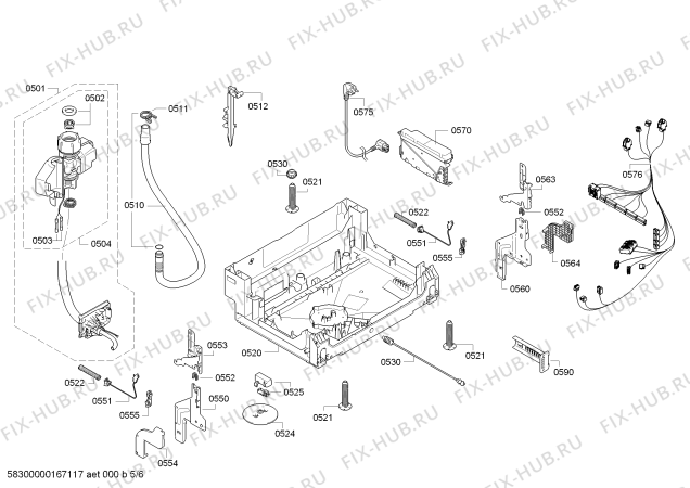 Схема №4 SMI40M02SK с изображением Панель управления для посудомойки Bosch 00706813