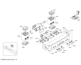 Схема №5 HEB63D150 с изображением Модуль управления, запрограммированный для духового шкафа Bosch 00672576