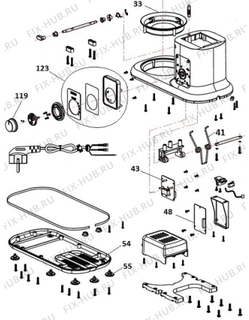 Взрыв-схема кухонного комбайна Gorenje MMC700IY (567322, LW-6812) - Схема узла 02