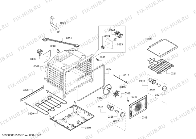 Схема №6 HDI7282C с изображением Ручка конфорки для духового шкафа Bosch 00630688