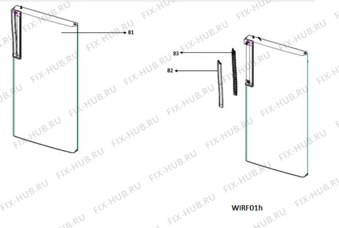Схема №3 WTE1752RSS с изображением Запчасть для холодильной камеры Whirlpool 488000543245