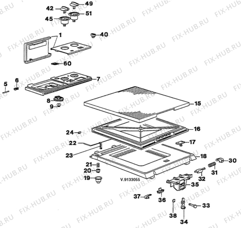 Взрыв-схема стиральной машины Zanussi TL0532C - Схема узла W30 Panel,User manual B