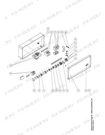 Взрыв-схема комплектующей Aeg HSWI65P - Схема узла Electrical-/gas-equipment