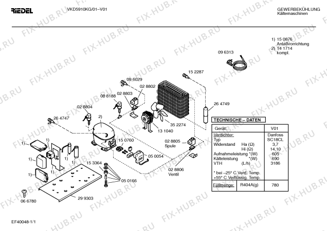 Схема №1 VKD5006 с изображением Катушка для холодильника Bosch 00028805