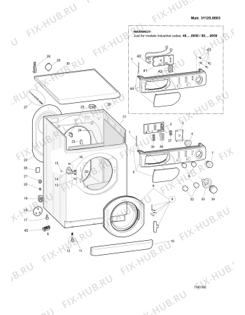 Схема №2 AML125AUS (F030591) с изображением Инструкция по обслуживанию для стиралки Indesit C00109816