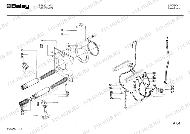 Схема №6 ST8101-1/1 с изображением Шкив для сушилки Bosch 00038296