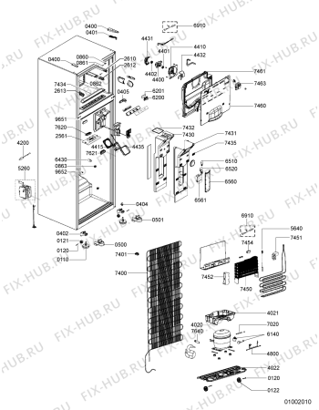 Схема №2 ARC 4209 IX CAN с изображением Ящик (корзина) для холодильника Whirlpool 480132100647