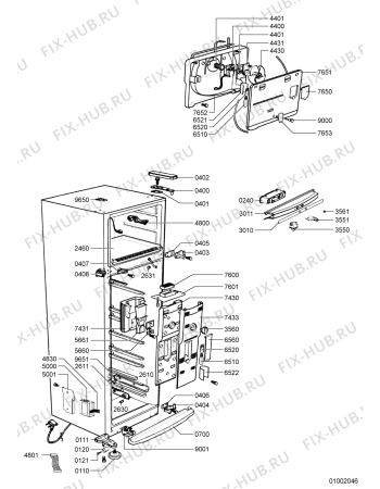 Схема №4 ARC 4020/IX с изображением Фитинг для холодильника Whirlpool 480132100935