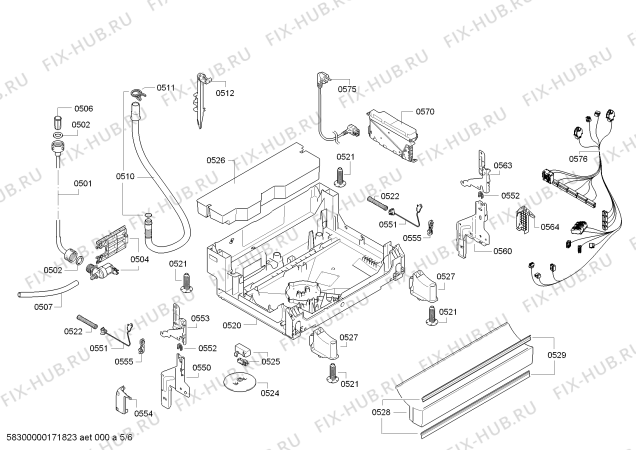 Схема №5 BM3191EA BM 3191EA; A+ с изображением Панель управления для посудомойки Bosch 00749599