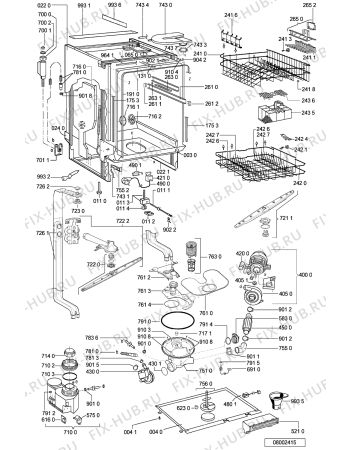 Схема №1 GSI 6551 C-IN с изображением Блок управления для посудомоечной машины Whirlpool 481221478763