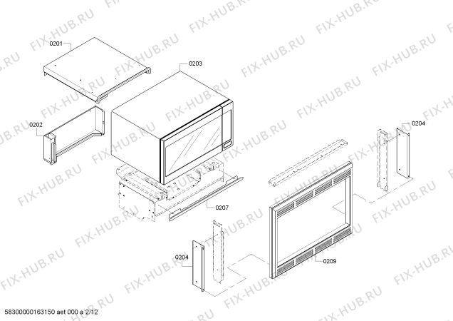Схема №6 MEMCW271ES с изображением Уплотнитель для духового шкафа Bosch 00649103