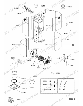 Схема №1 208195504412 PRF0086 с изображением Спецнабор для вентиляции Whirlpool 482000032653