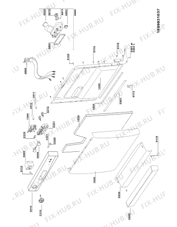 Схема №2 ADL 335 IX с изображением Часовой механизм для посудомойки Whirlpool 481290508254
