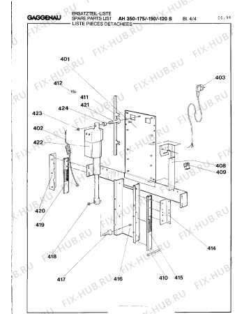 Схема №5 AH340175S с изображением Мотор вентилятора для электровытяжки Bosch 00292527