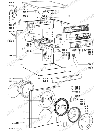 Схема №2 WAK 7666 с изображением Груз для стиралки Whirlpool 481246688819