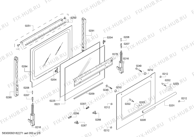 Взрыв-схема плиты (духовки) Bosch HBG63R150F H.BO.PY.L3D.IN.GYFAM.B1c.X.E3_C/// - Схема узла 02