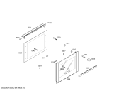 Схема №3 HBB23C250E Hornos bosch ind.multf.inox.cif pta_car с изображением Внешняя дверь для электропечи Bosch 00672933