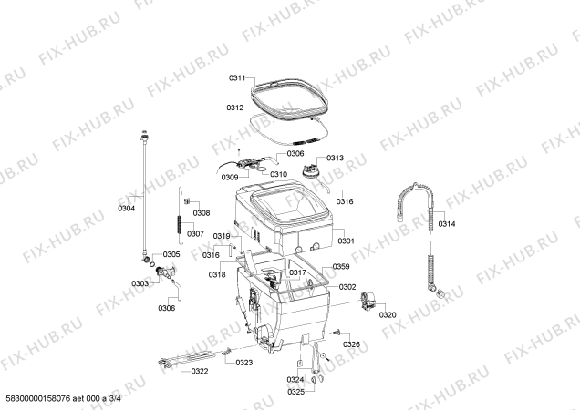 Схема №2 WP10T322IT с изображением Панель управления для стиралки Siemens 00676349