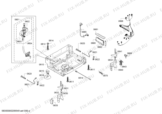 Взрыв-схема посудомоечной машины Ikea SBE6496Z0E - Схема узла 06
