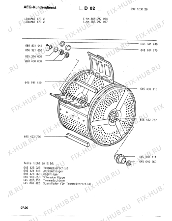 Схема №1 LAV480 с изображением Всякое для составляющей Aeg 8996450866208