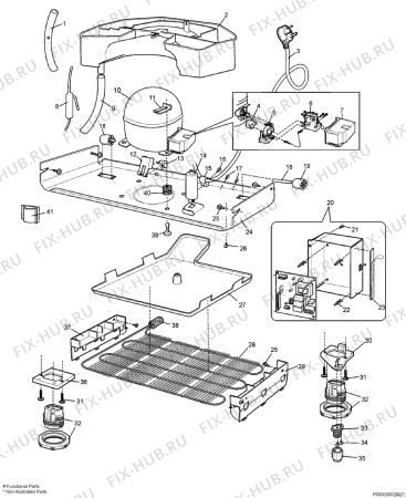 Взрыв-схема холодильника Frigidaire FRTA20V7S - Схема узла Section 5